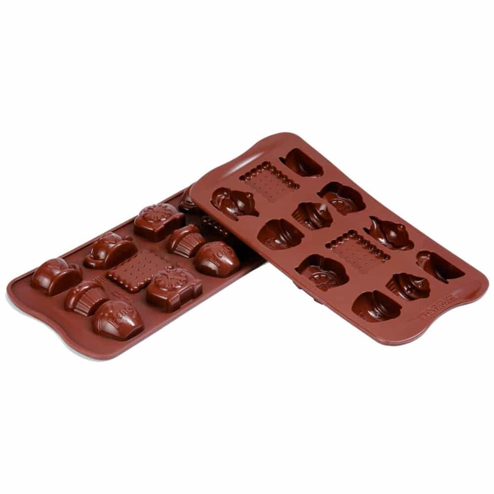 Stampo in silicone cioccolatini Tea Time Silikomart - Del Gatto Forniture