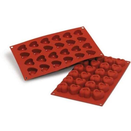 Teglia in silicone savarin cuore Silikomart