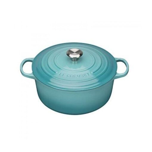Casseruola ghisa Tonda 24 cm Blu Caribe Le Creuset
