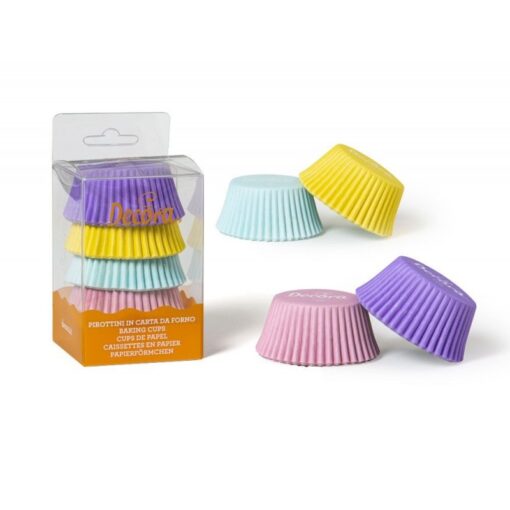 Pirottini Muffin colori pastello 75 pz