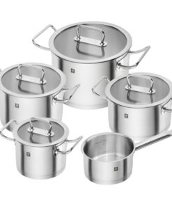 Set pentole Acciaio con coperchio in vetro Linea PRO Zwilling
