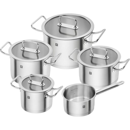 Set pentole Acciaio con coperchio in vetro Linea PRO Zwilling
