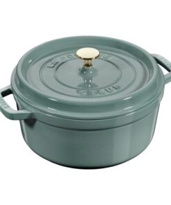 Casseruola Rotonda in Ghisa 24 cm Verde Eucalipto Staub