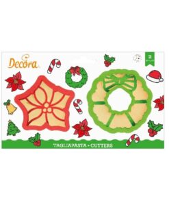 Tagliapasta ghirlanda e stella di Natale Decora