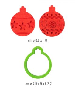 Alternative view of Tagliapasta Palla di natale set taglia e imprimi Decora