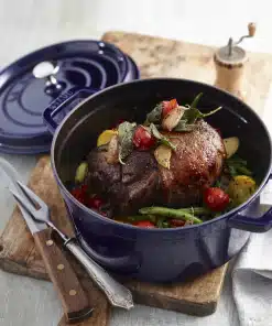 Alternative view of Casseruola Rotonda in Ghisa 22 cm Blu Staub